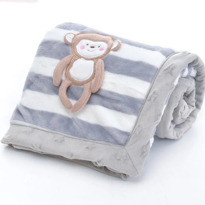 Высококачественное детское одеяло для младенцев, плотное Фланелевое Пеленальное Одеяло-конверт для коляски, мультяшное одеяло для новорожденных, детское постельное белье, одеяло s