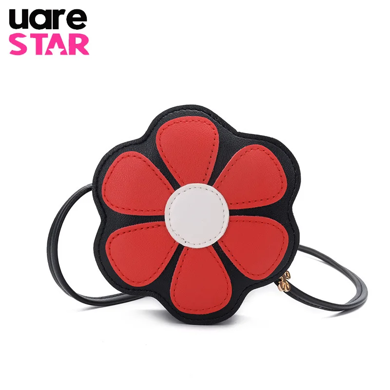 Лидер продаж мини сумки на плечо для девочек с цветком от солнца модная Милая