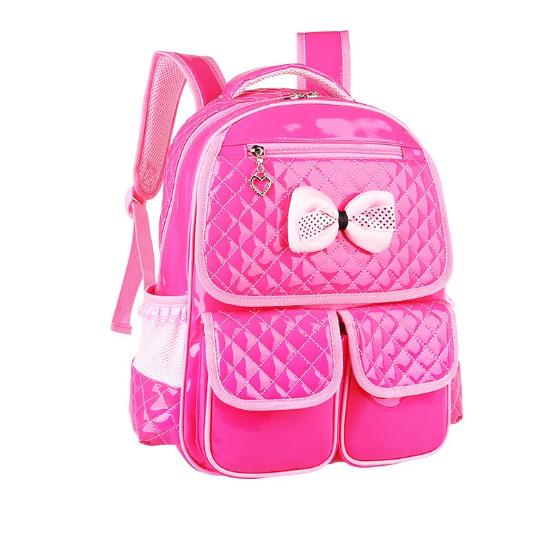 Очаровательные в руках! 2018 популярные детские школьные ранцы кожаные стиле узла