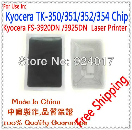 For Kyocera TK-350 TK-351 TK-352 TK-353 TK-354 Toner Cartridge Chip,FS-3920 FS-3040 FS-3140 FS-3540 FS-3640 Printer Toner Chip
