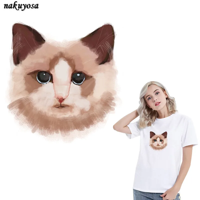 Ragdoll cat goddess Patches утюжок для переноса наклейки теплопередачи патч одежды футболка