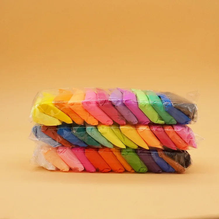 12 шт 24 36 шт./пакет светильник глины Цветной Playdough игрушки Slime Сухой Ручной литье
