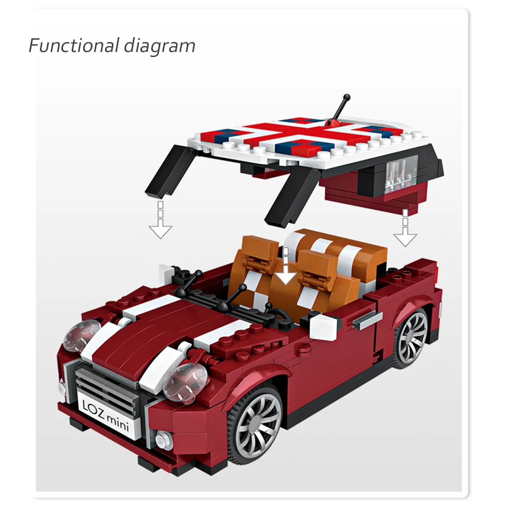 Новинка 492 шт. 1:24 мини модель автомобиля строительные блоки technicRacing Volkswagen Beetle