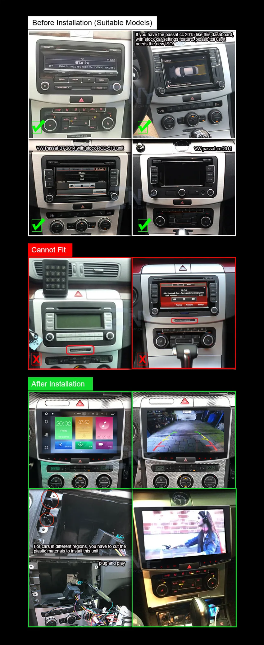 10," ips 2.5D Android 9 авто радио для Passat B6 B7 CC Magotan 2012 2013 DSP аудио видео gps ГЛОНАСС Navi WiFi без DVD