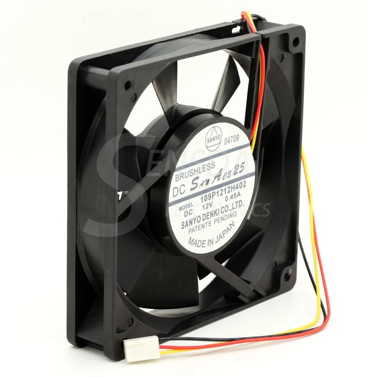 Для Sanyo 109P1212H402 DC12V 0.45A 12 см 12025 120 мм 120x120x25мм Инверторные вентиляторы охлаждения