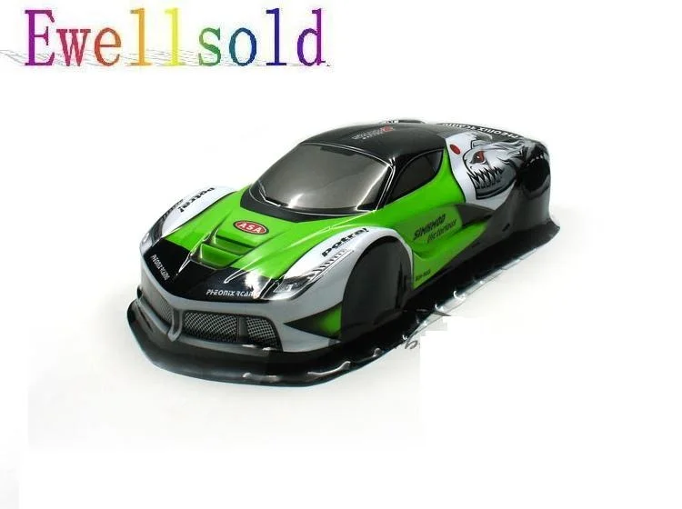 Ewellselling 1/10 ПВХ Окрашенный корпус кузова для RC гоночный Дрифт автомобиль (размер