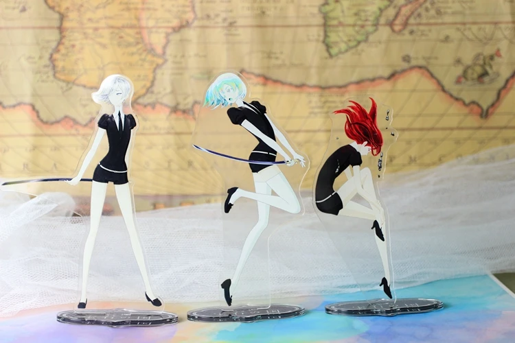 

Аниме Houseki no Kuni, фосфофиллит, киноварь фигурка на акриловой подставке, настольное украшение, Коллекционная модель, игрушка, кукла, подарки