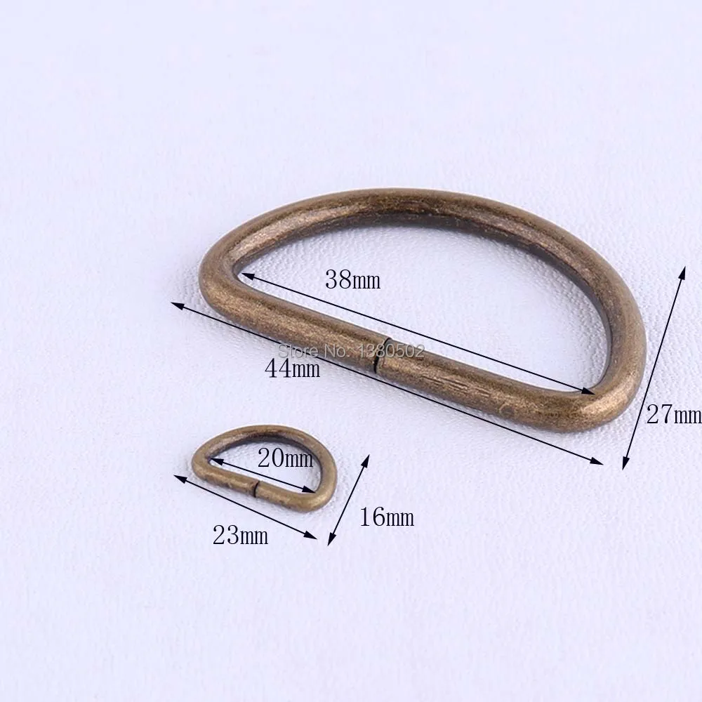 10 шт./лот бронзовый цвет D кольцо Dee Пряжка ремень сумка рюкзак lGarment Accessories | Дом и