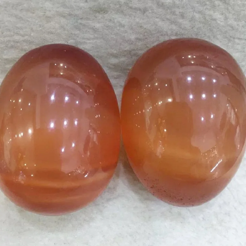 orange opal Натуральный хрустальный камень лунный камень лазурит Тигры-глаз розовый кварц иони нефритовые яйца для женщин вагинальный камень для здоровья - Цвет: orange opal