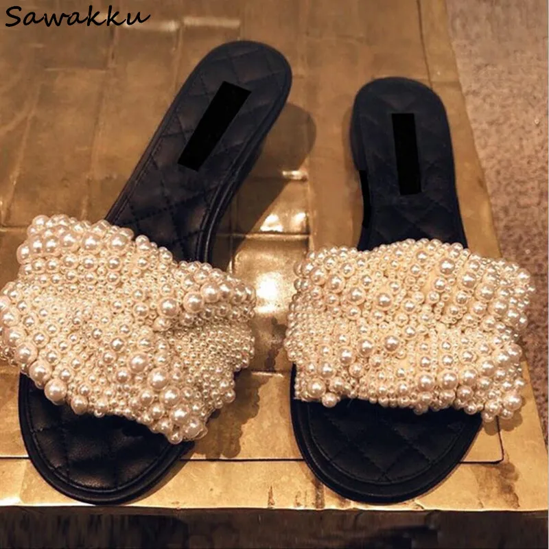 Женские шлепанцы с открытым носком брендовые дизайнерские тапочки на плоской