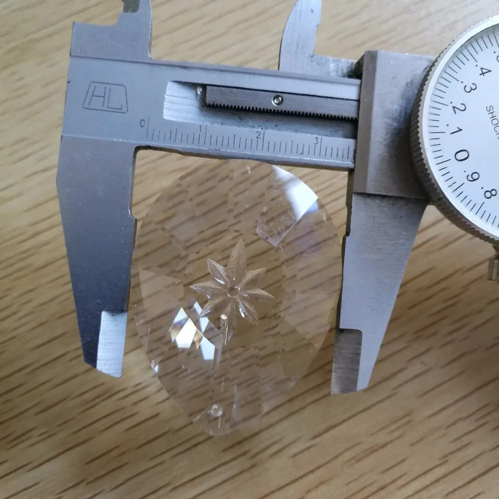 100 шт. 50 мм ясно Освещение PRISM кулон Хрустальная люстра Блеск de cristal падение Suncatchers для нити гирлянды