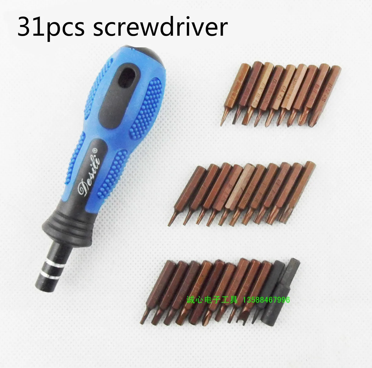 

31pc Screwdriver Set Multifunction tools Anti Cross With 0.8Star tool kits for Mobile phone Computer