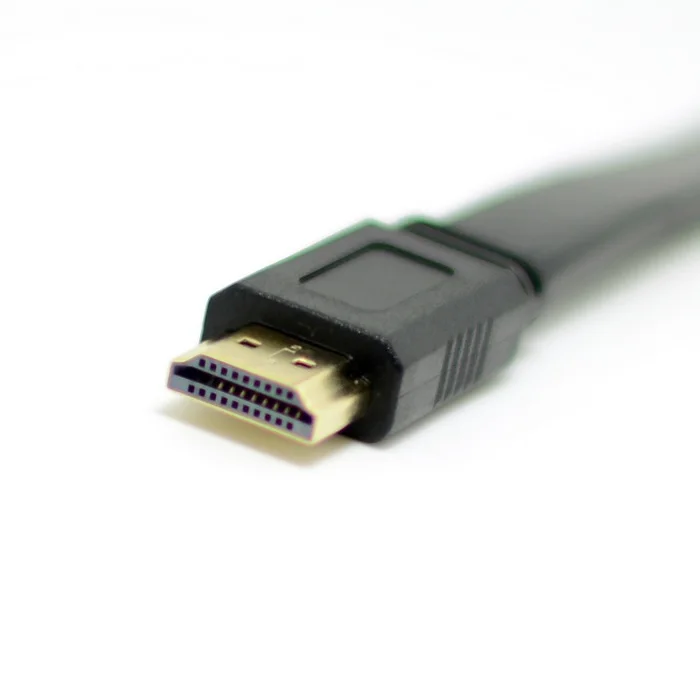 HDMI 3D 1.4 Male to Flat Slim HDTV 1080p Video Audio Cable 1.5m 5ft Black with ethernet function | Компьютеры и офис
