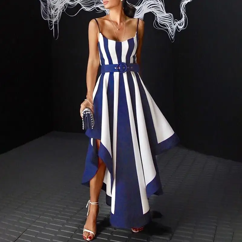 Женское длинное вечернее платье бохо элегантное асметричное макси в контрастную