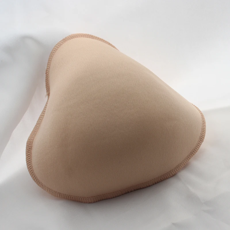 Новейший дизайн треугольной формы супер легкий поддельный протез хлопок грудь