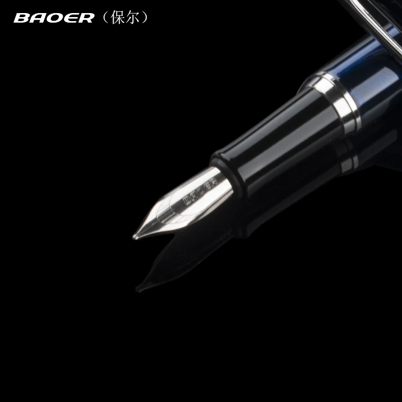 Перьевая ручка Baoer 508 с голубым снежным наконечником|fountain pen|nib fountain penbaoer |
