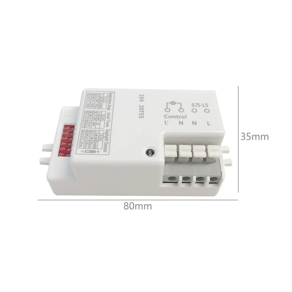 AC 220 V-240 V/50Hz микроволновый радар Датчик тела Детектор движения для светодиодный