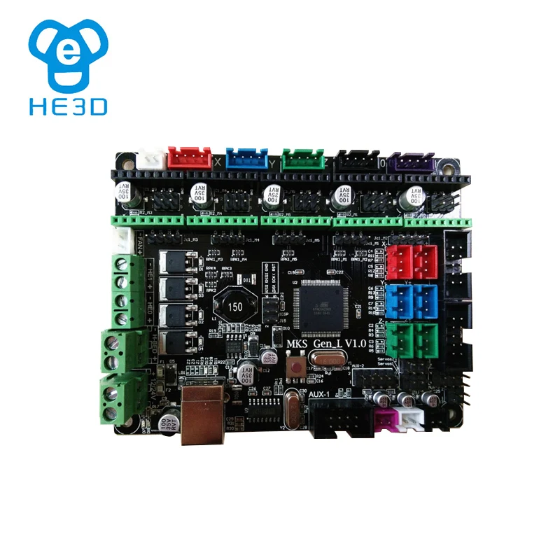 Материнская плата HE3D MKS Gen_L V1.0 для 3D принтера с четырьмя драйверами двигателя