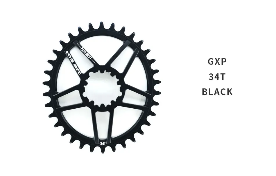 Пройти QUEST GXP овальные горные велосипеды MTB узкая широкая цепь 34 T 6 мм офсетная велосипедная Звездочка для Sram XX1 eagle XO1 X1 GX X9