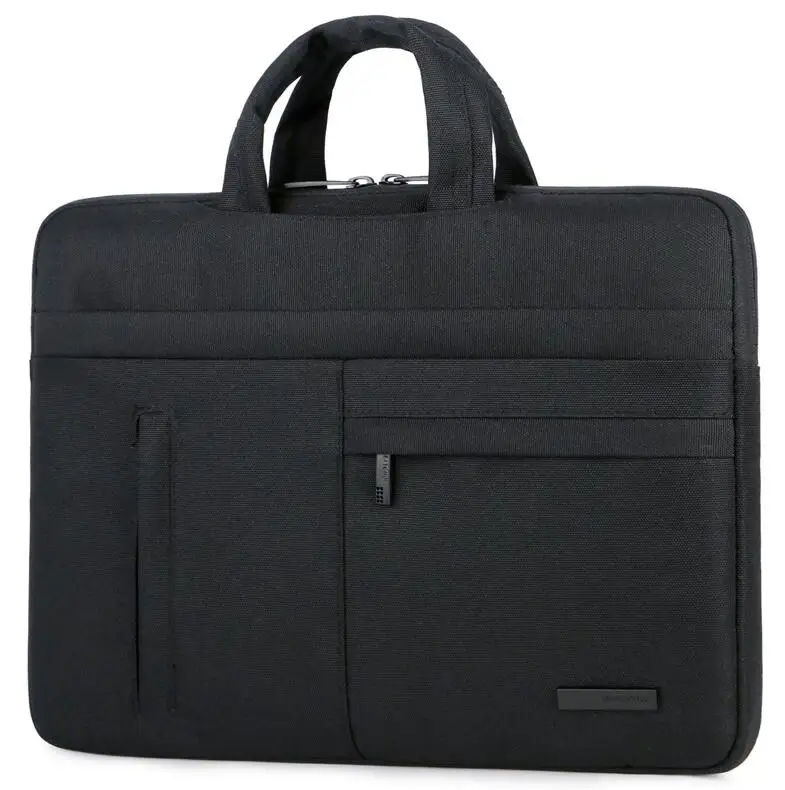 black Сумка чехол для ноутбука Asus lenovo acer Dell hp 13 14, 15,6 Портативная сумка для ноутбука Macbook Air Pro 13,3 - Цвет: black