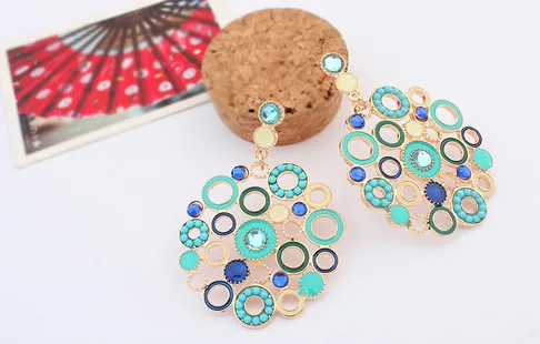 2016 летний Стиль богемные модные геометрические полые круглые бусины горный