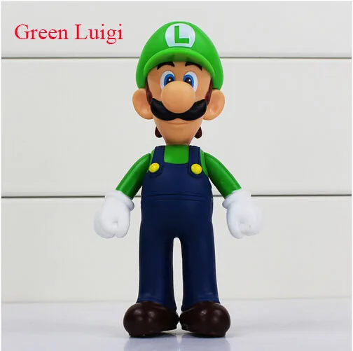 Free Shipping Super Mario Figure Toy Luigi PVC Doll Toys Fire Action Figures For Gift | Игрушки и хобби