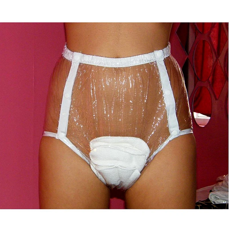 FUUBUU2203-Transparent-XL-1PCS водонепроницаемые штаны/подгузники для взрослых/штаны для недержания/подгузники с карманами