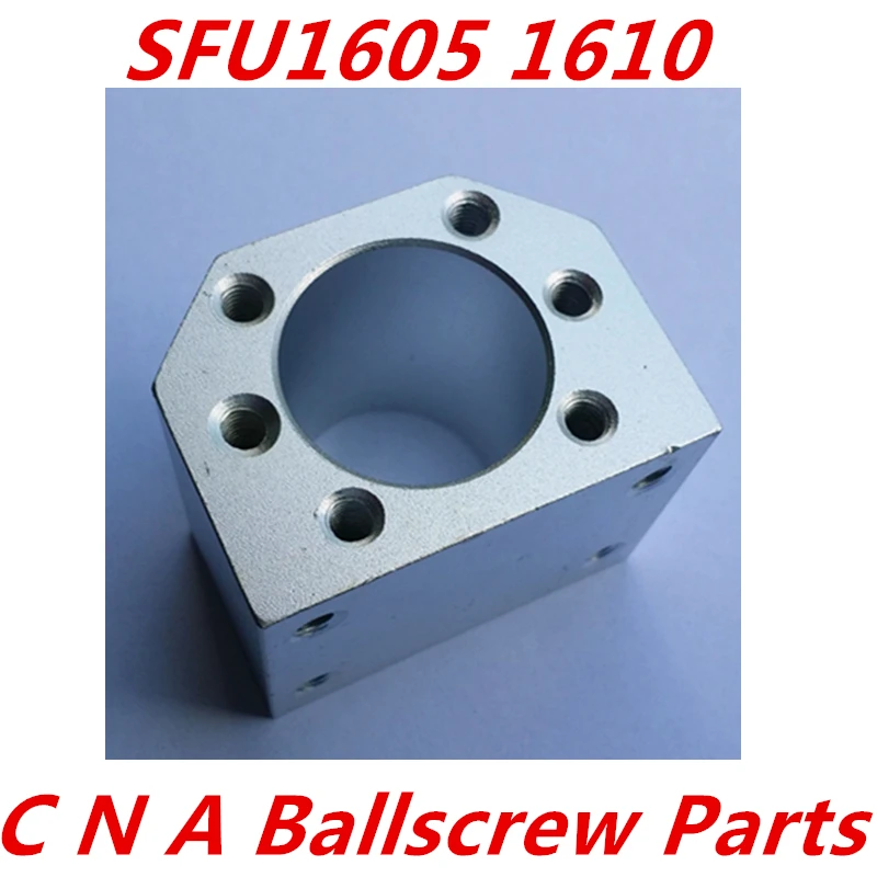 

Free shipping 3pcs/lot 1605 ball nut housing bracket holder aluminium for 16mm ball screw SFU1605 SFU1604 SFU1610 CNC parts