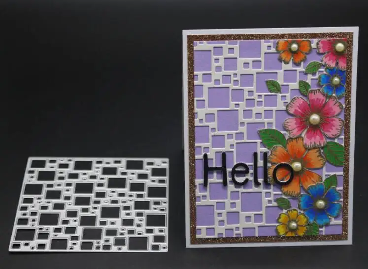 10x10cm Альбом для скрапбукинга, коробка для конфет, штампы для трафареты для скрапбукинга, DIY открытки в альбом, украшение, тиснение, складная матрица, резак для резки - Цвет: 10x10cm
