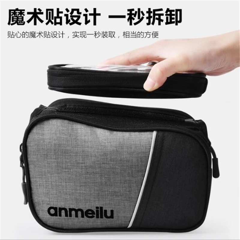 Велосипедная Передняя сумка для телефона с сенсорным экраном мобильного горных