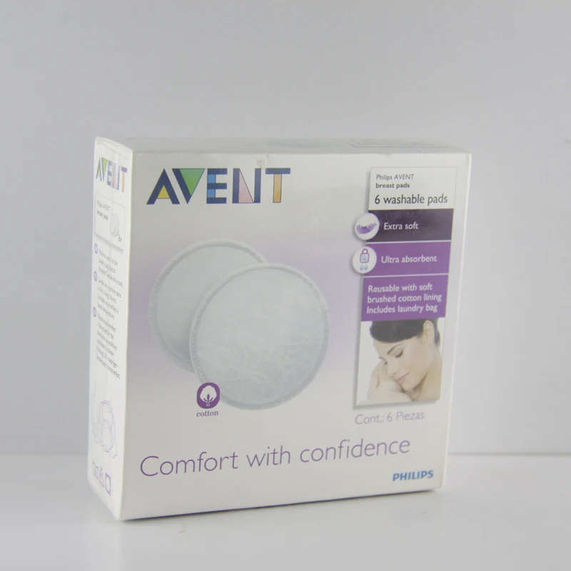 AVENT Моющиеся Многоразовые подушечки для грудного вскармливания 6 шт./компл. с мешком