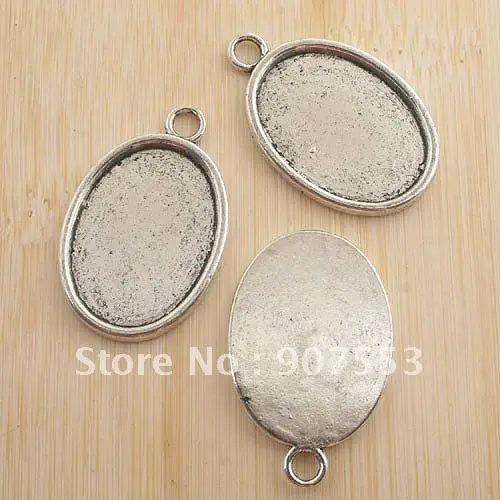 

8pcs antiqued silver cabochon settings/photo frame G1095