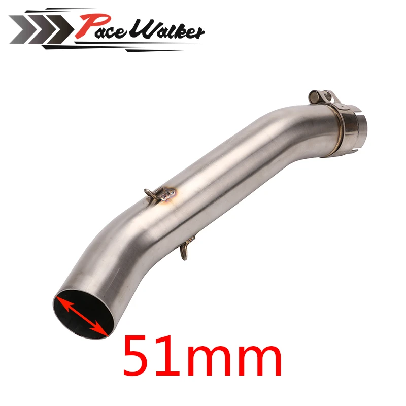 Бесплатная мм доставка 51 мотоцикл глушитель Mid трубы для Бенелли BJ300GS|mid pipe|motorcycle