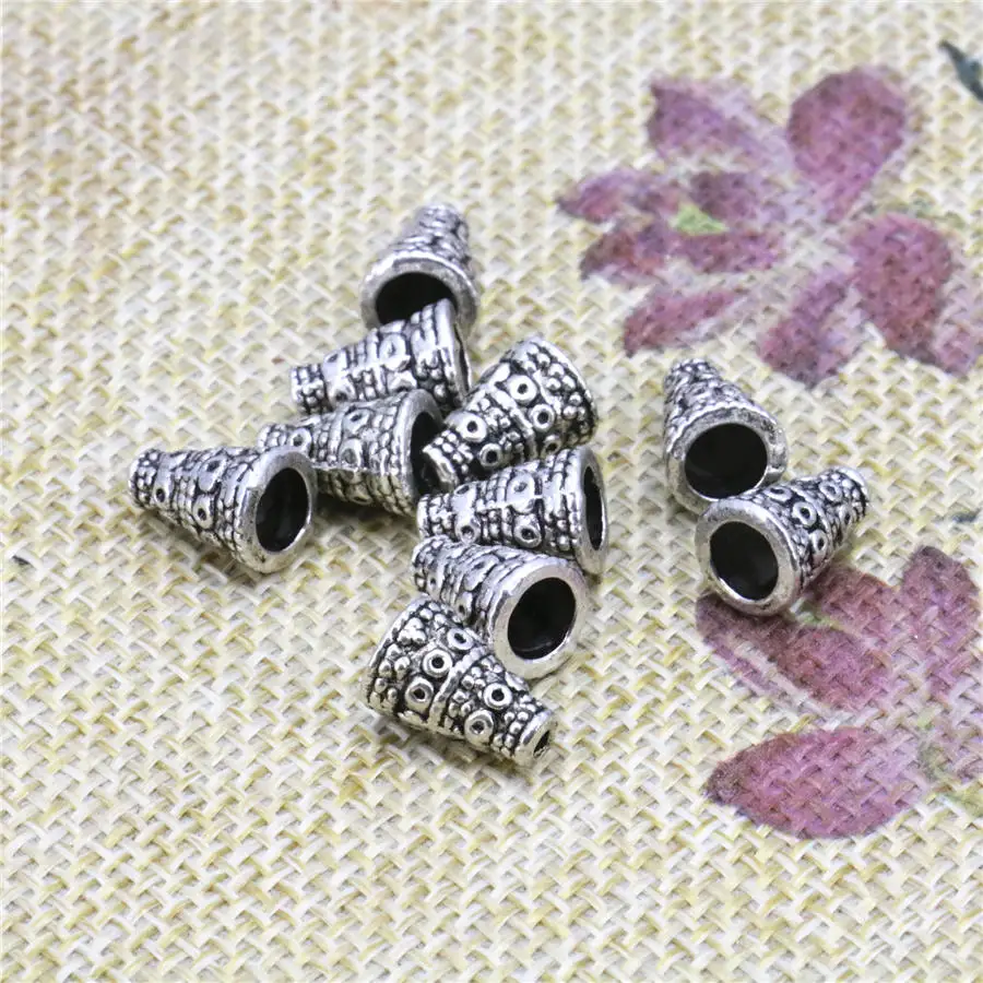 10 шт. медные бусины в форме башни на удачу сделай сам аксессуары поделки модные