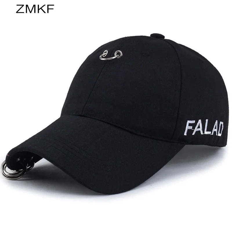 Гладить кольцо Кепки Для женщин Бейсбол с золотые кольца Цвет Snapback хип хоп Шапки