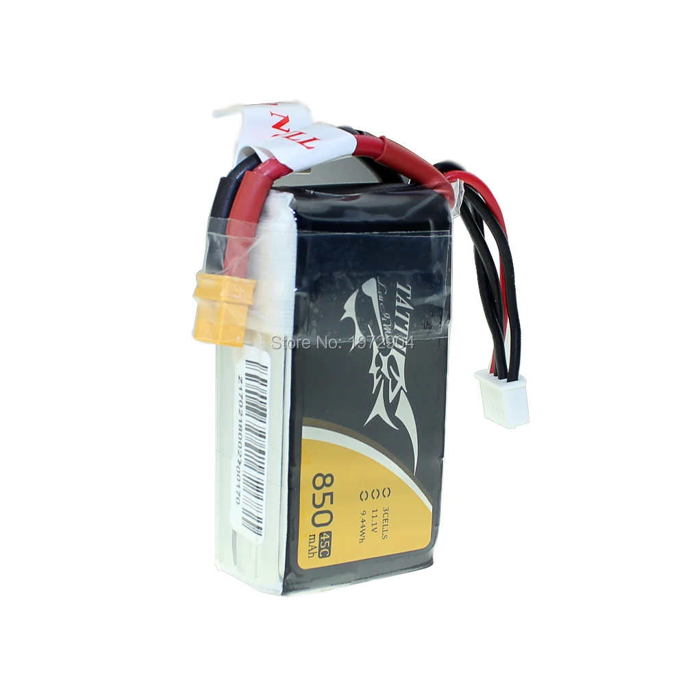 Литий-полимерный аккумулятор tattu 3S 850mAh 45C аккумулятор 11,1 V XT30 XT60 разъем FPV рама Дрон Квадрокоптер вертолет RC автомобиль