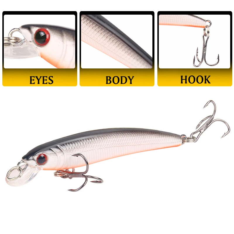 SEAPESCA 18 шт./лот набор рыболовных приманок смешанные 3 модели приманки