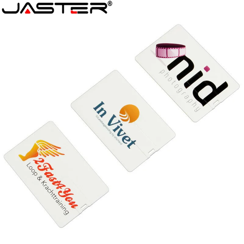 JASTER 10 шт. Бесплатная цветная печать логотипа мини карта USB 4 ГБ 8 16 32 64 внешнее