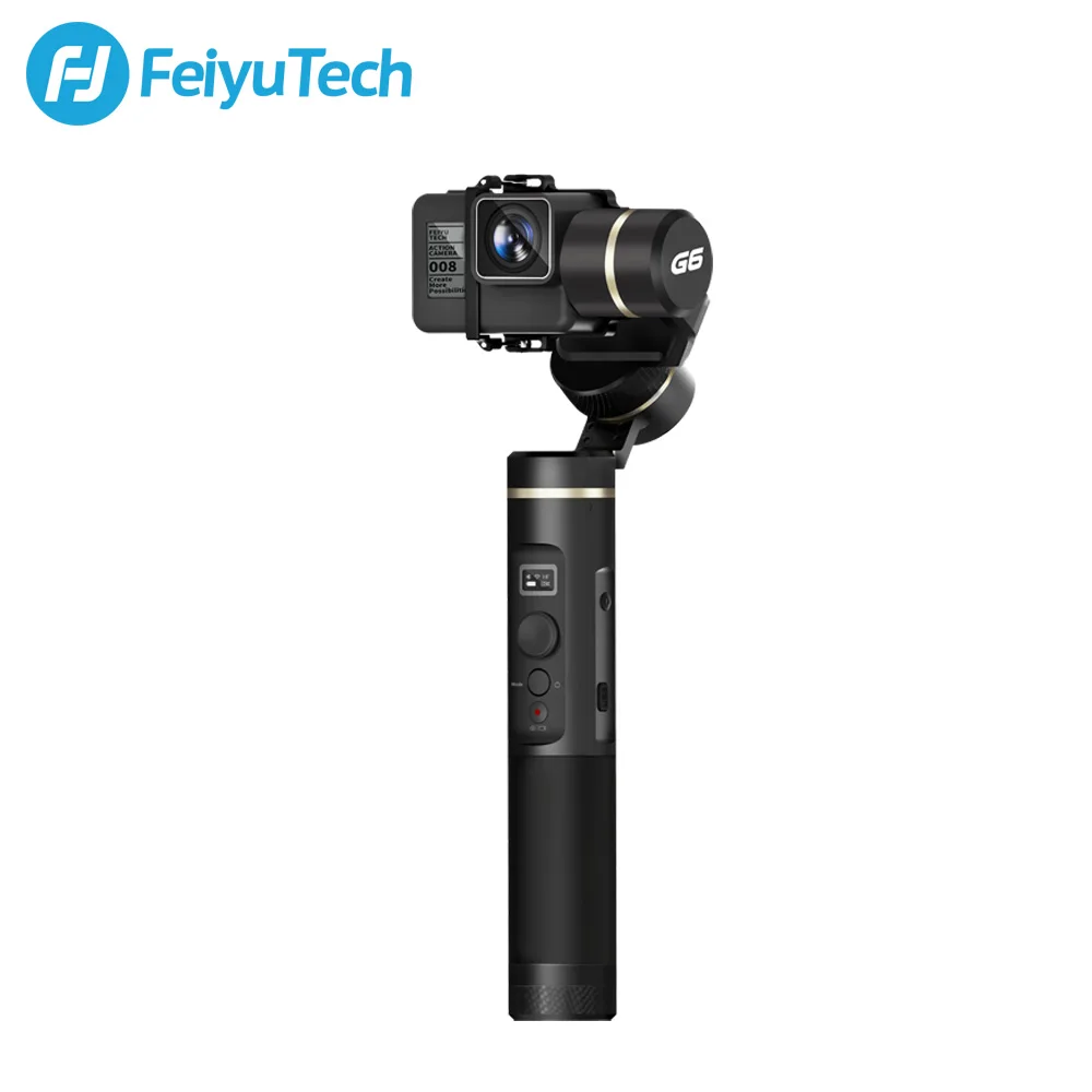 FeiyuTech G6 ручной карданный стабилизатор брызгозащищенный Wifi Bluetooth OLED экран для Gopro Hero 7 6 5 sony RX0 Yi - Цвет: G6 Only