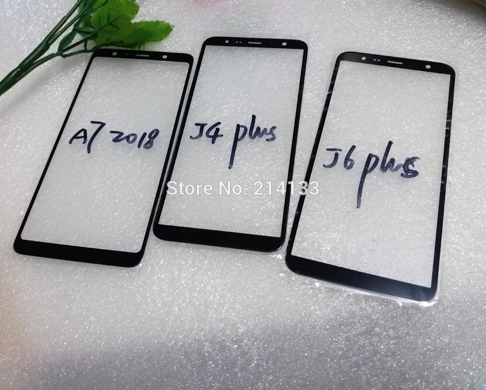 Внешнее стекло Запчасти для объективов для samsung A7 Переднее стекло J4 J4plus стеклянная панель Крышка J6 и J6 Plus с бесплатными инструментами