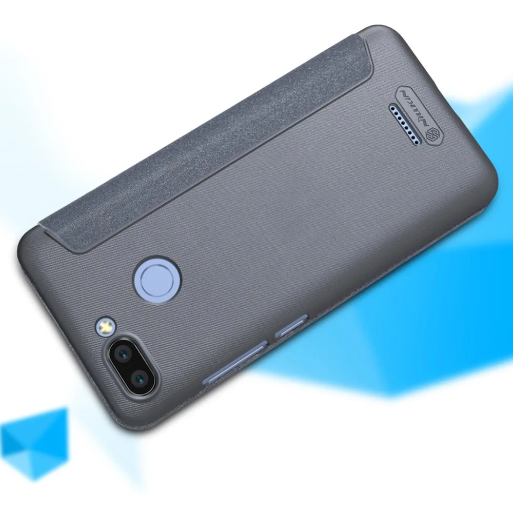 Для Xiaomi Redmi 6 Кожаный чехол Nillkin модный бизнес задняя крышка флип защитный чехол для телефона чехол для мобильного телефона Redmi6