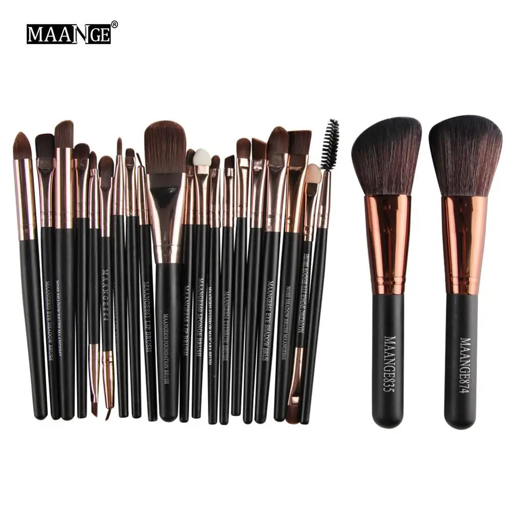 DRS 22pcs MAANGE 20/22 набор кистей для макияжа, кисти для макияжа, Наборы косметики пудра Румяна глаз губ макияж кисти набор для макияжа бровей - Handle Color: DRS 22pcs