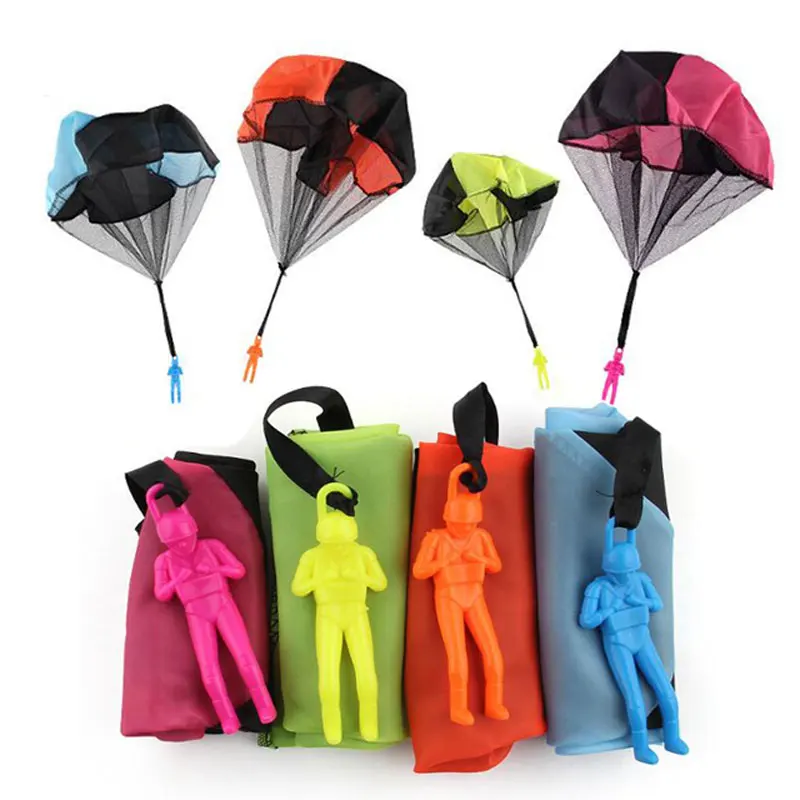 Детский мини парашют для ручного запуска игрушечный солдат уличная игрушка