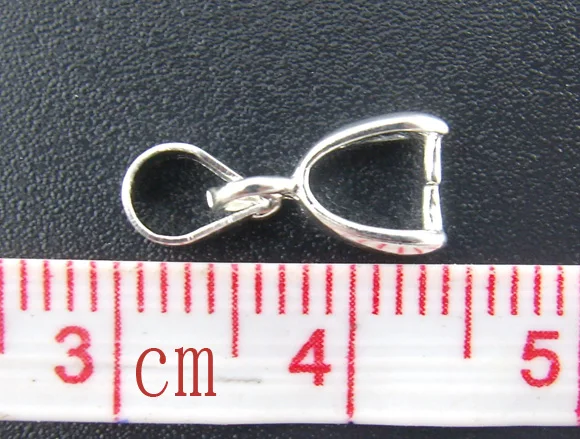Free Shipping! 30PCs Silver Plated Pinch Clip Bail Beads 5*15mm | Украшения и аксессуары