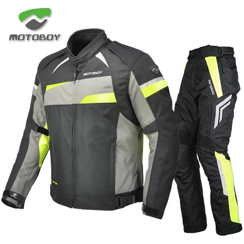 Motoboy Мотоцикл Велосипед Полиэстер 600D Оксфорд езда Touring 3 слоя водонепроницаемый теплая куртка и брюки наборы сезонная одежда CE протекторы
