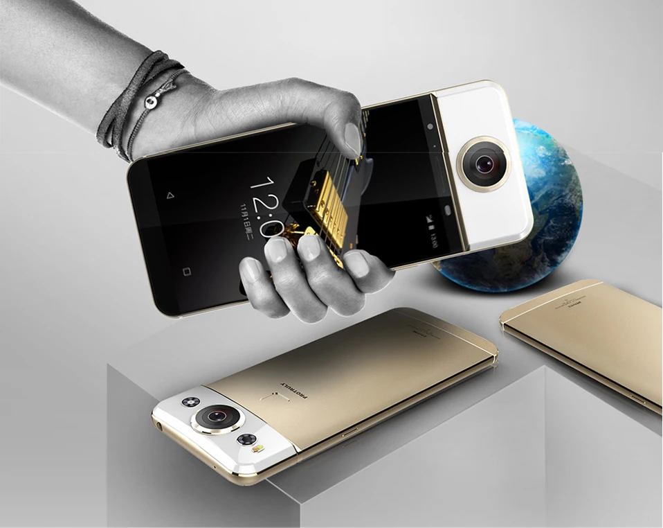 PROTRULY D7 AMOLED 360 градусов полноразмерный VR 4G Смартфон Android 6,0 Helio X20 Deca Core 3 ГБ+ 32 ГБ FHD 26 МП мобильный телефон