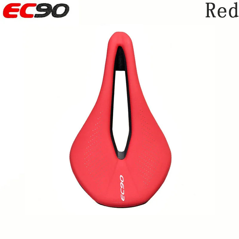 model1-Red EC90 MTB велосипеда Горный Дорожный велосипед седло велосипедное седло из дышащей искусственной кожи Мягкая Подушка седла 240*143 мм - Цвет: model1-Red