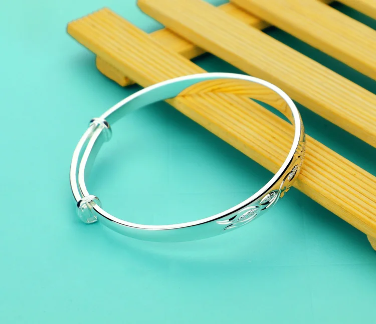 Очаровательный браслет из стерлингового серебра 925 пробы. Модный женский Браслет