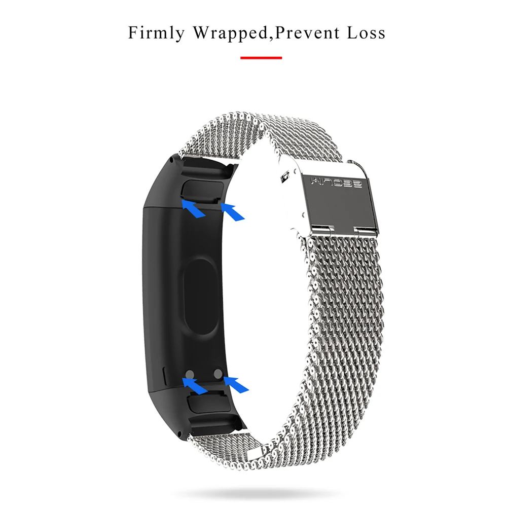 Металлический ремешок Torntisc для huawei Honor Band 4 5, съемный браслет из нержавеющей стали, умные аксессуары для huawei Honor Band 4 5