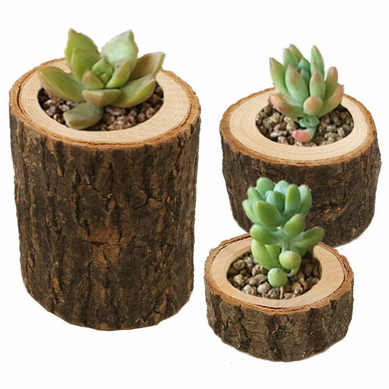 Classic Wooden Candlestick New Tree Branch Tealight Candle Holder Fashionable 3 Sizes Table Decor Plant Flower Pot Hot Selling | Дом и сад
